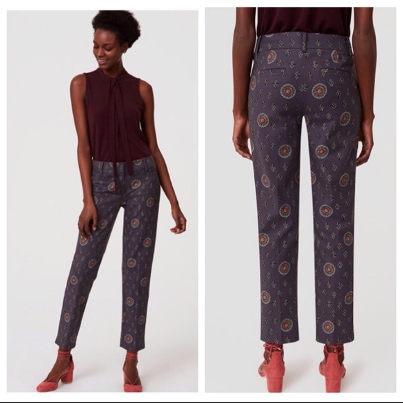 Loft Medallion Riviera Pants Marisa Sz 6 - Picture 1 of 8